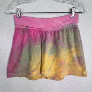 Hard Tail Forever Y2K Skirt Womens Medium Tie Dye Terry Athletic Yoga Mini Vtg